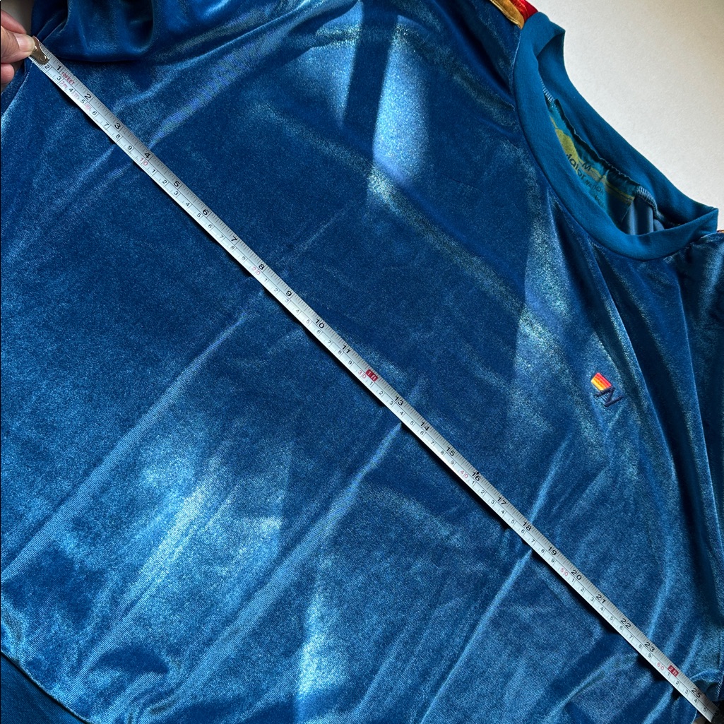 Aviator Nation Blue Velvet Relaxed Sweatshirt Vintage Blue — image 4 of 8